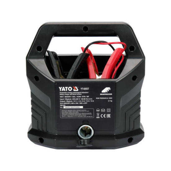 Akkumulátor töltő 12V/20A  max. 300Ah YATO