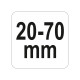 Burkolatszintező fogó 20-70mm VOREL
