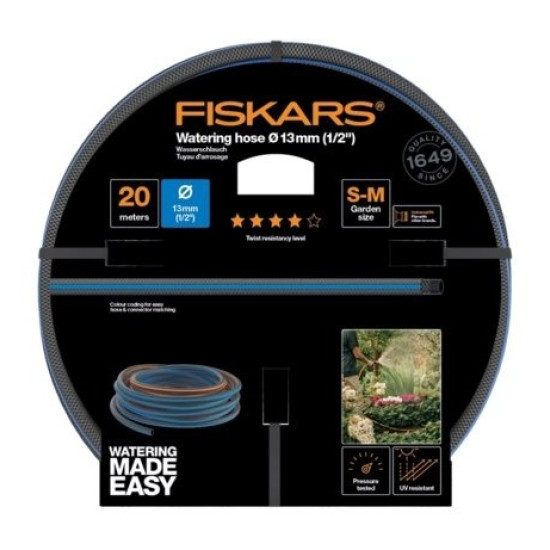 Fiskars Comfort locsolótömlő (kék) 13mm (1/2") 20m Q4 (1027104)