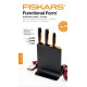 Fiskars Functional Form késkészlet , 3 késsel , műanyag blokkban (1057555)