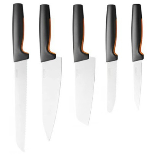 Fiskars Functional Form késkészlet , 5 késsel , bambusz blokkban (1057552)