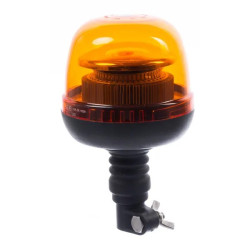 Forgólámpa LED 24W, 12/24V, borostyánsárga, flexibilis rúdrögzítővel, O128 mm