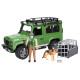 Land Rover terepjáró vadásszal és kutyával BRUDER (02587)