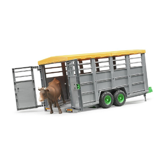 Marhaszállító pótkocsi + 1 tehén BRUDER (02227)