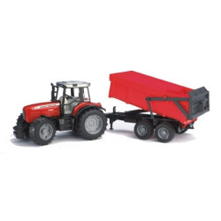 Massey ferguson 8240 traktor és pótkocsi BRUDER (02045)
