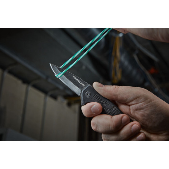 Ősszecsukható kés sima élű 89mm D2 acél fekete (4932492453)