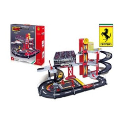 Race & Play 3 szintes versenypálya, garázs + 1 Ferrari F12-es autó, BB1830197