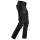 Snickers AllroundWork Stretch nadrág (térdvédőzseb néllküli) fekete, 56