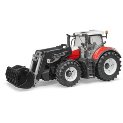 Steyr 6300 Terrus traktor homlokrakodóval 03181